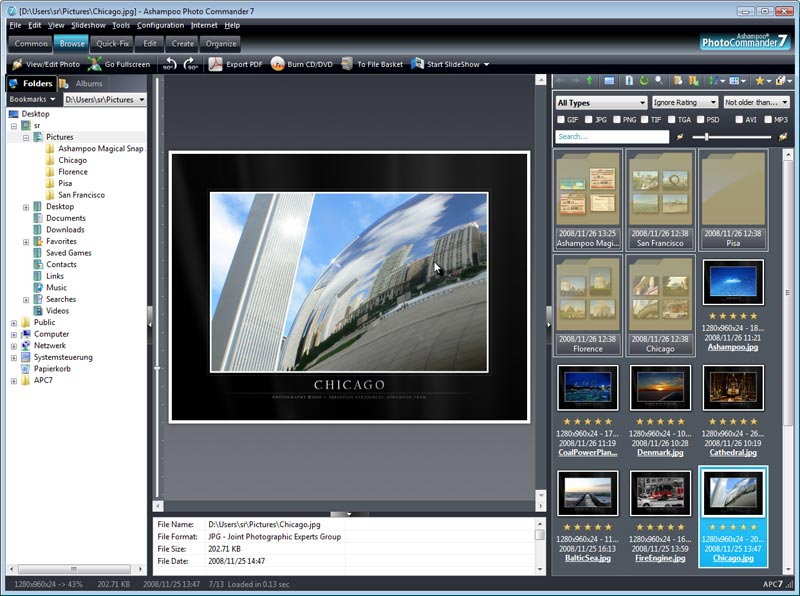 Screenshot Ashampoo Photo Commander 7.31 