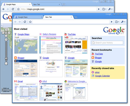 Google Chrome 6.0.437.3 Beta
