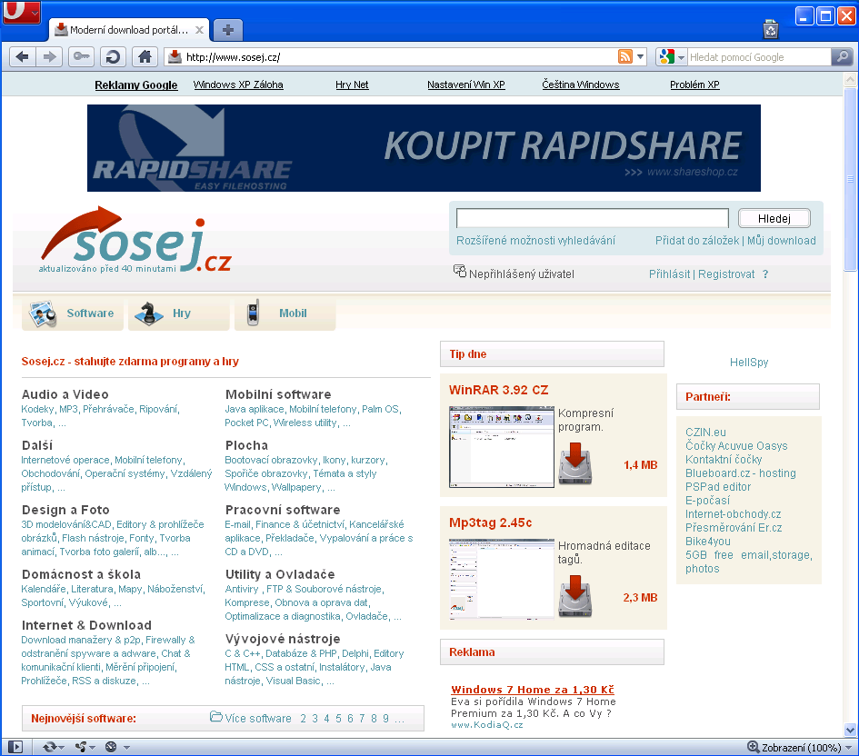 Screenshot Opera 10.60 