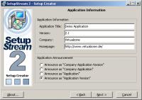 Screenshot programu SetupStream 2.082 