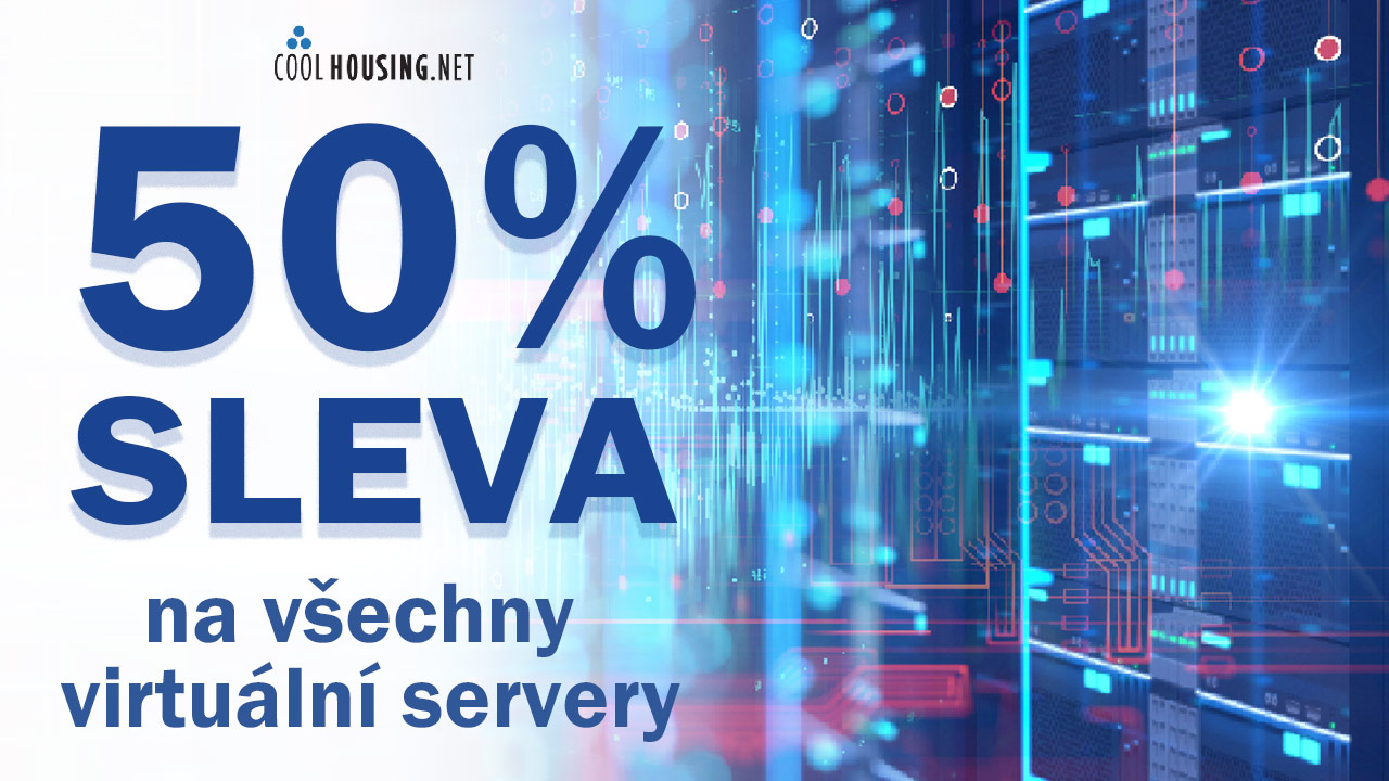 VPS hosting s 50% akční slevou